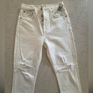 NWT agolde Riley crop in color slant